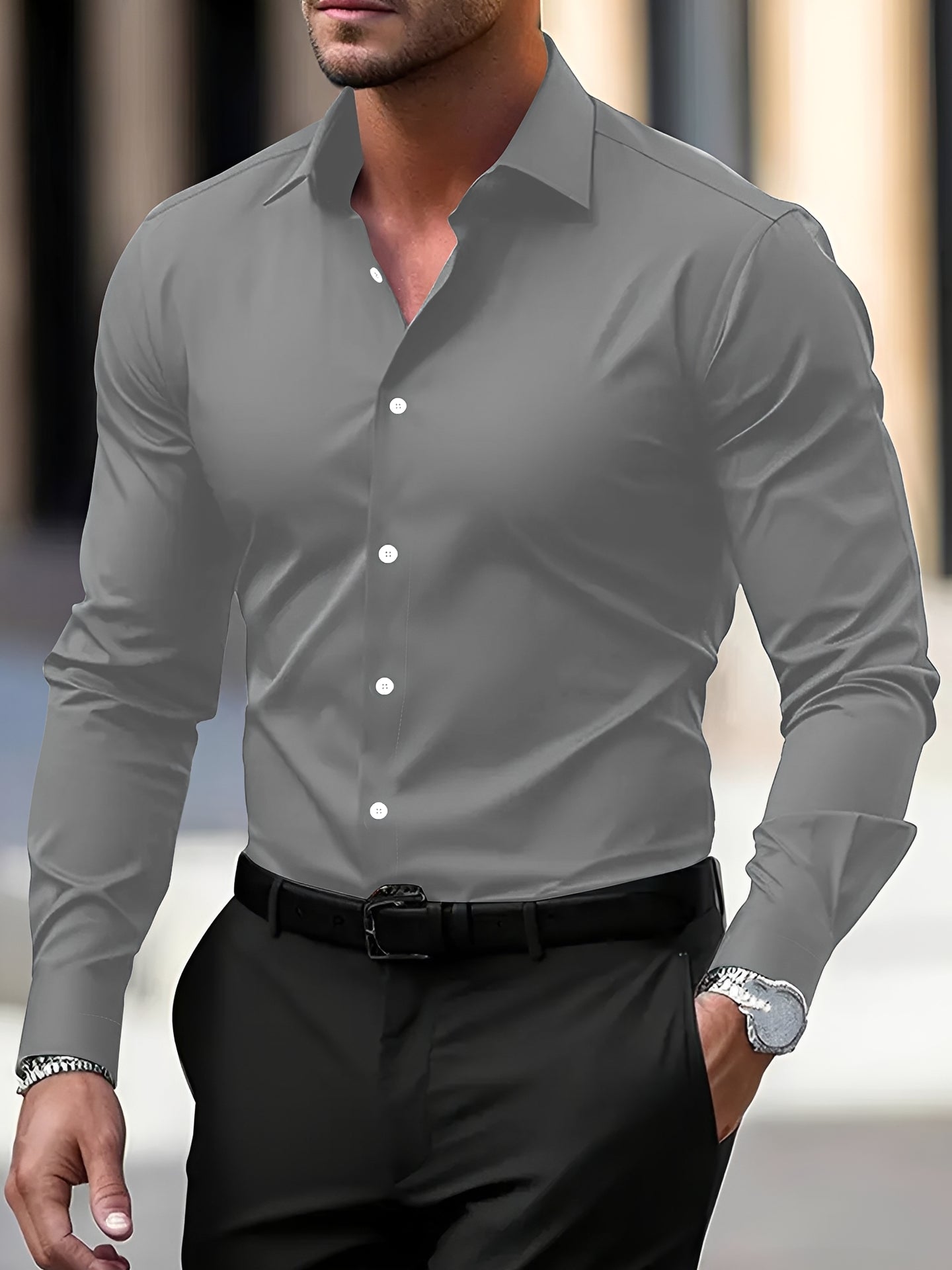 Jeremy – Herren-Langarmhemd – für Alltag und formelle Anlässe