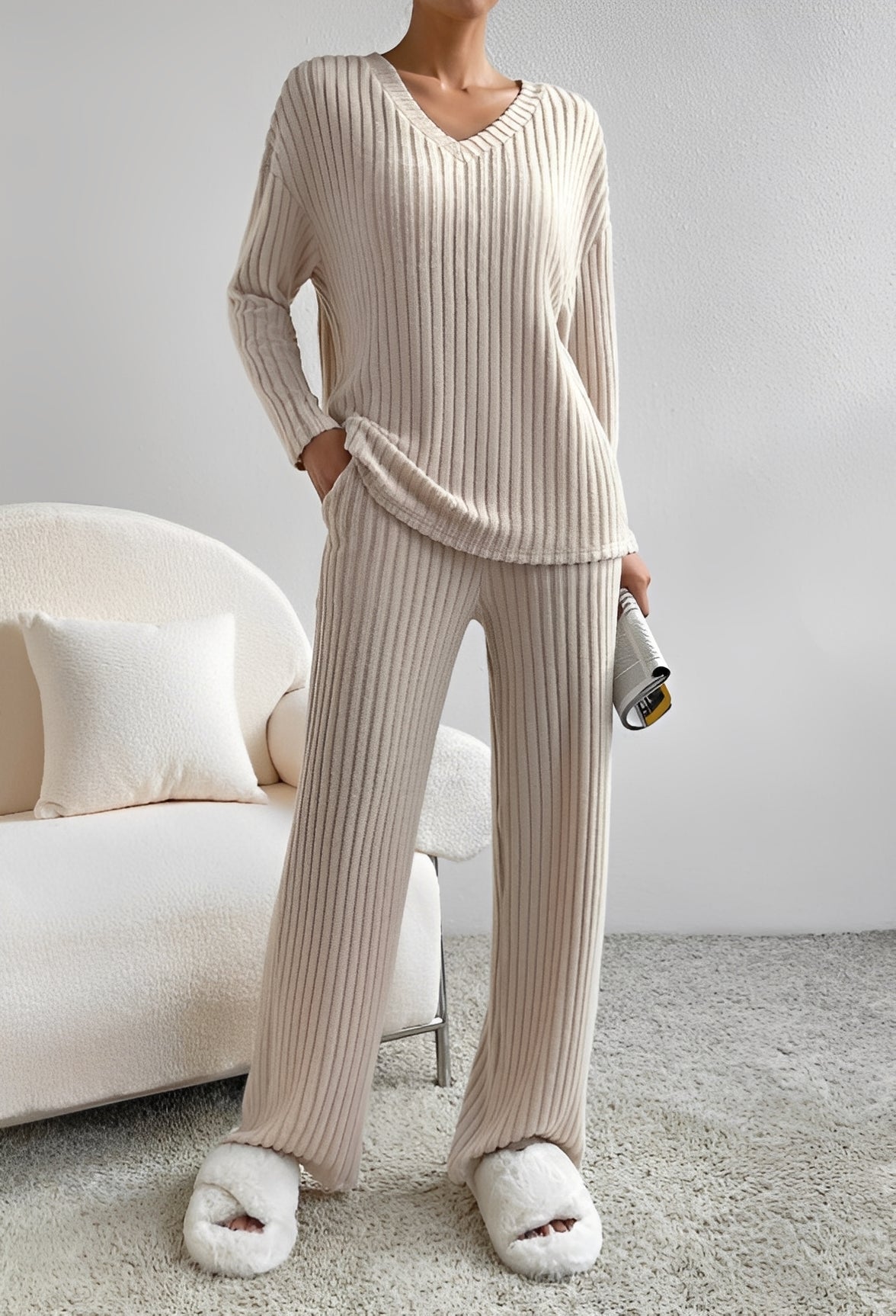 Niki - Lässiges gestreiftes Outfit-Set