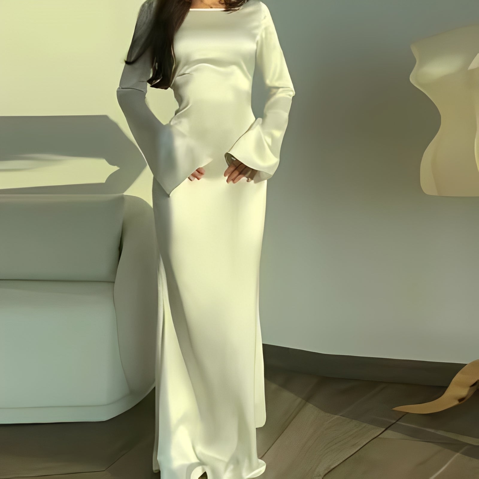 Anisa - Edles Damen-Langarmkleid