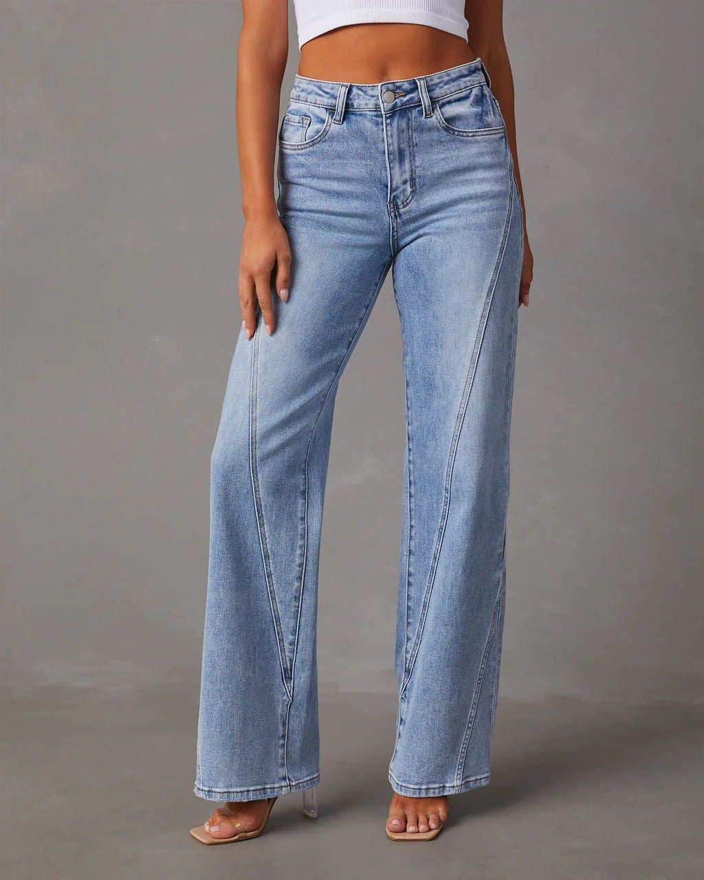 Rhian - Moderne, locker geschnittene Jeanshose