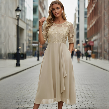 Victoria - Schickes Sommerkleid mit Spitze