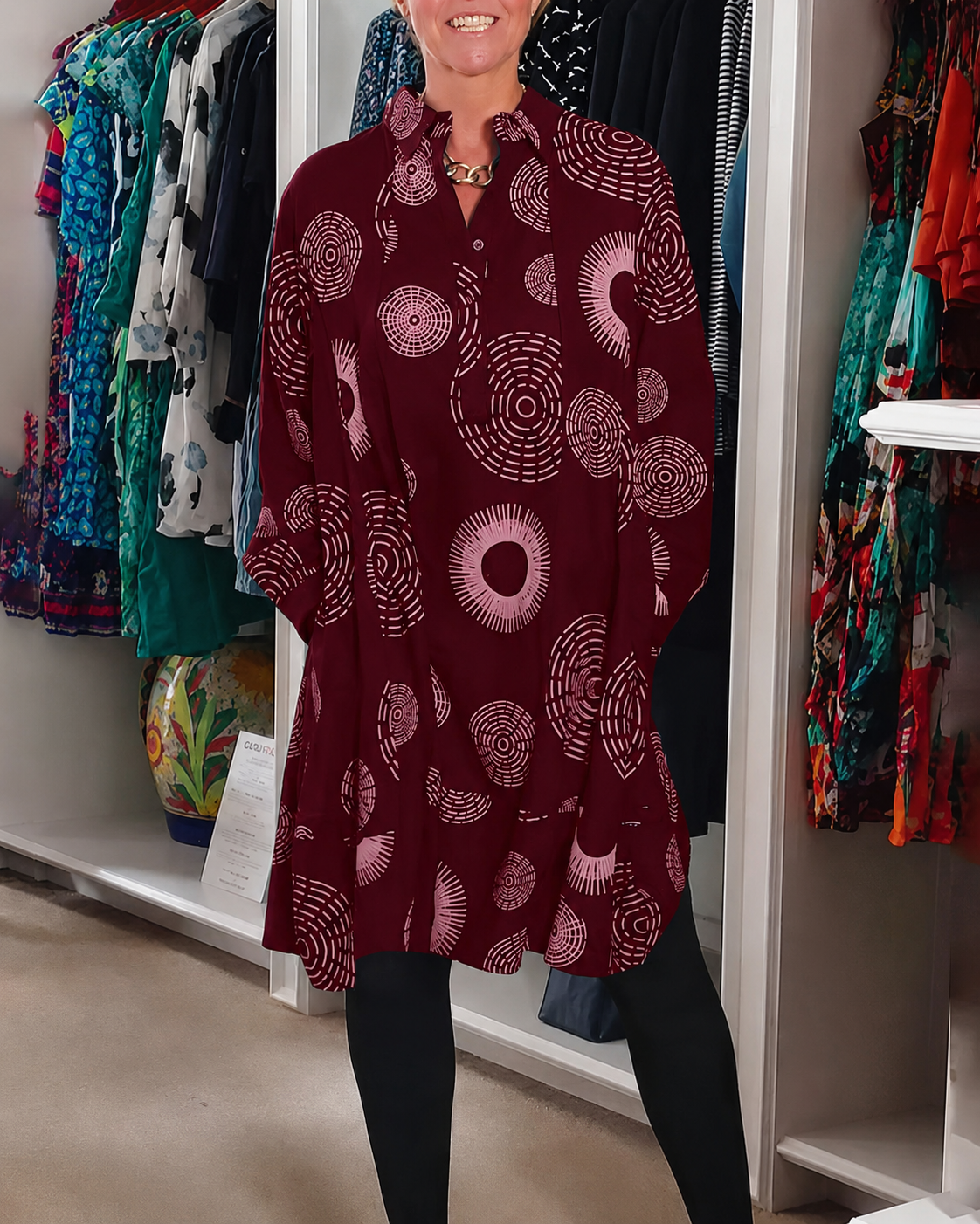 Sharonda - Elegantes Kleid mit weitem Schnitt