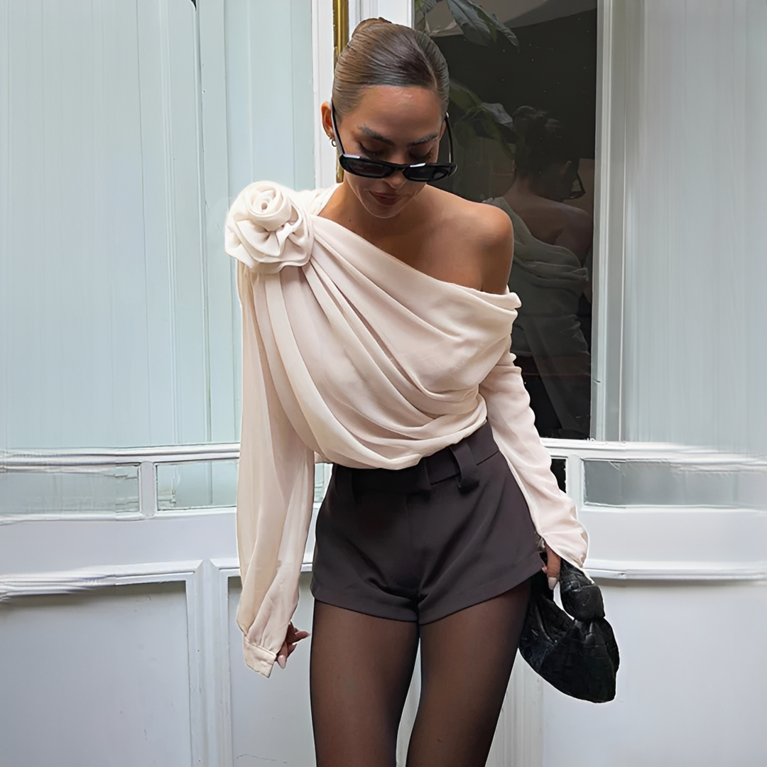 Ellise - Modische asymmetrische Bluse