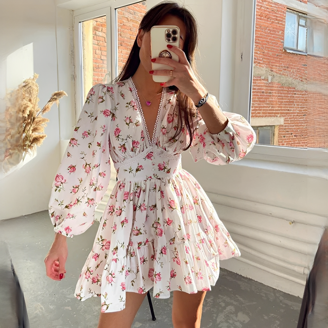 Jessamin - Schickes Sommerkleid mit Blumenmuster für Damen