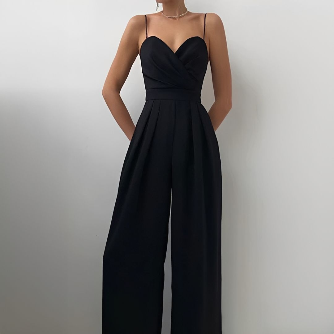 Glysha - Stilvoller Overall mit weiten Beinen für Damen