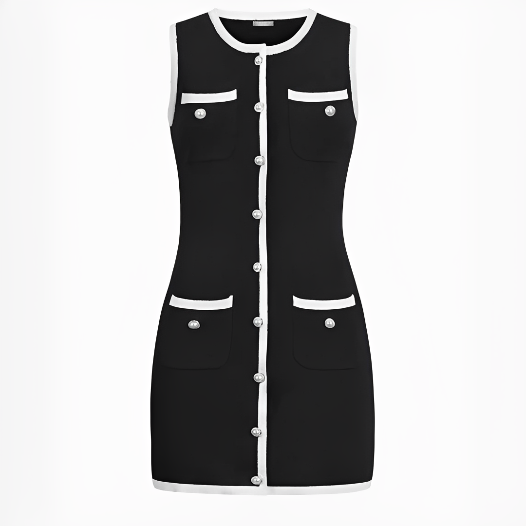 Delilah - Elegantes ärmelloses kurzes Kleid