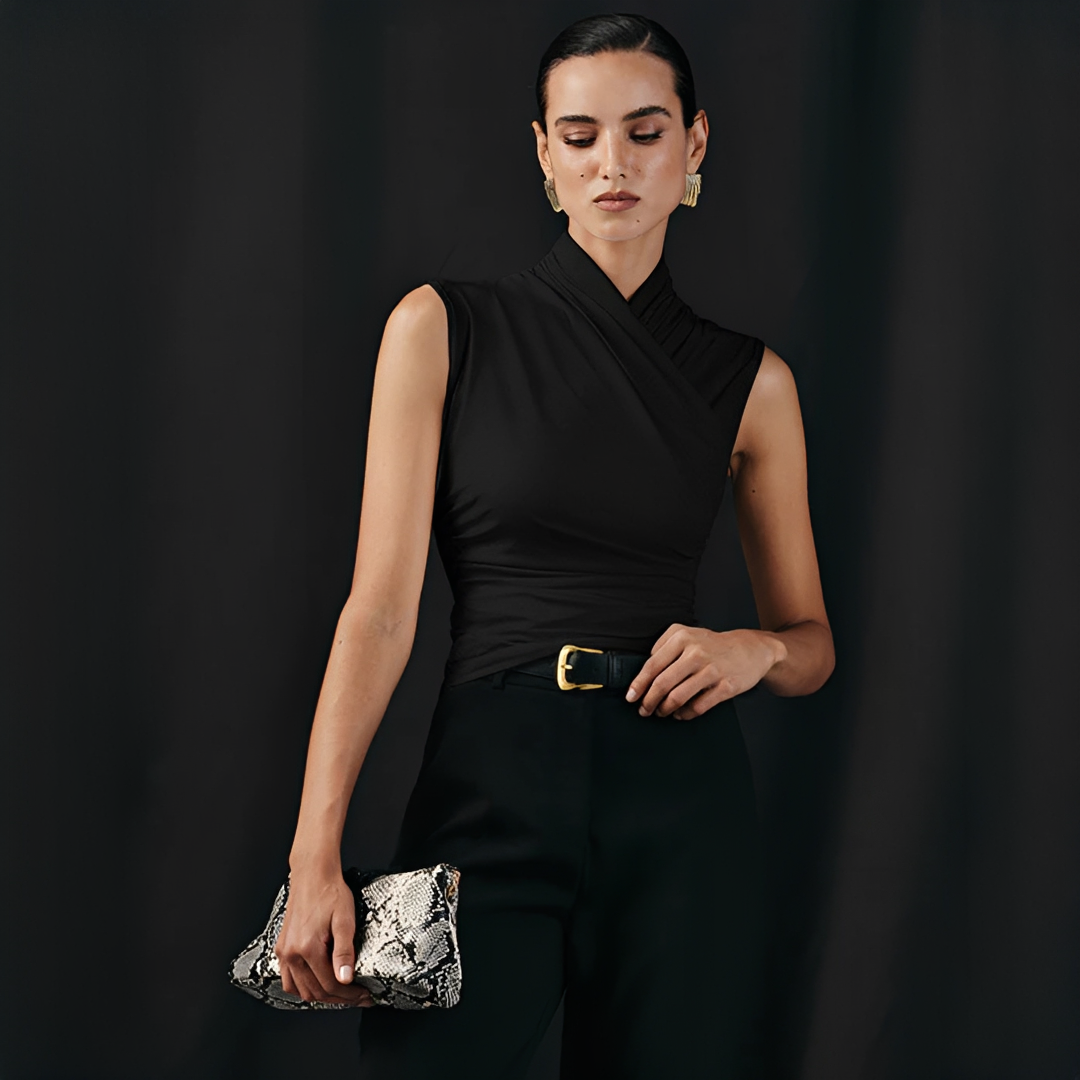 Mireya - Stilvolles Kreuzhals-Top
