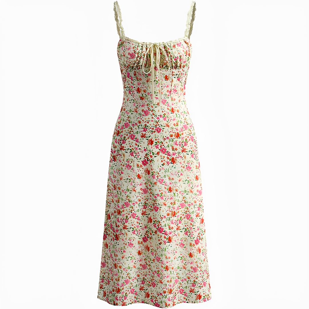 Bianca - Stilvolles, fließendes Midi-Kleid