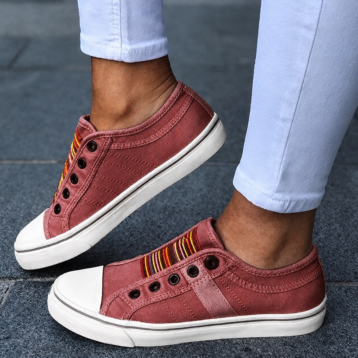Jorrie - Klassische flexible Schuhe aus Segeltuch