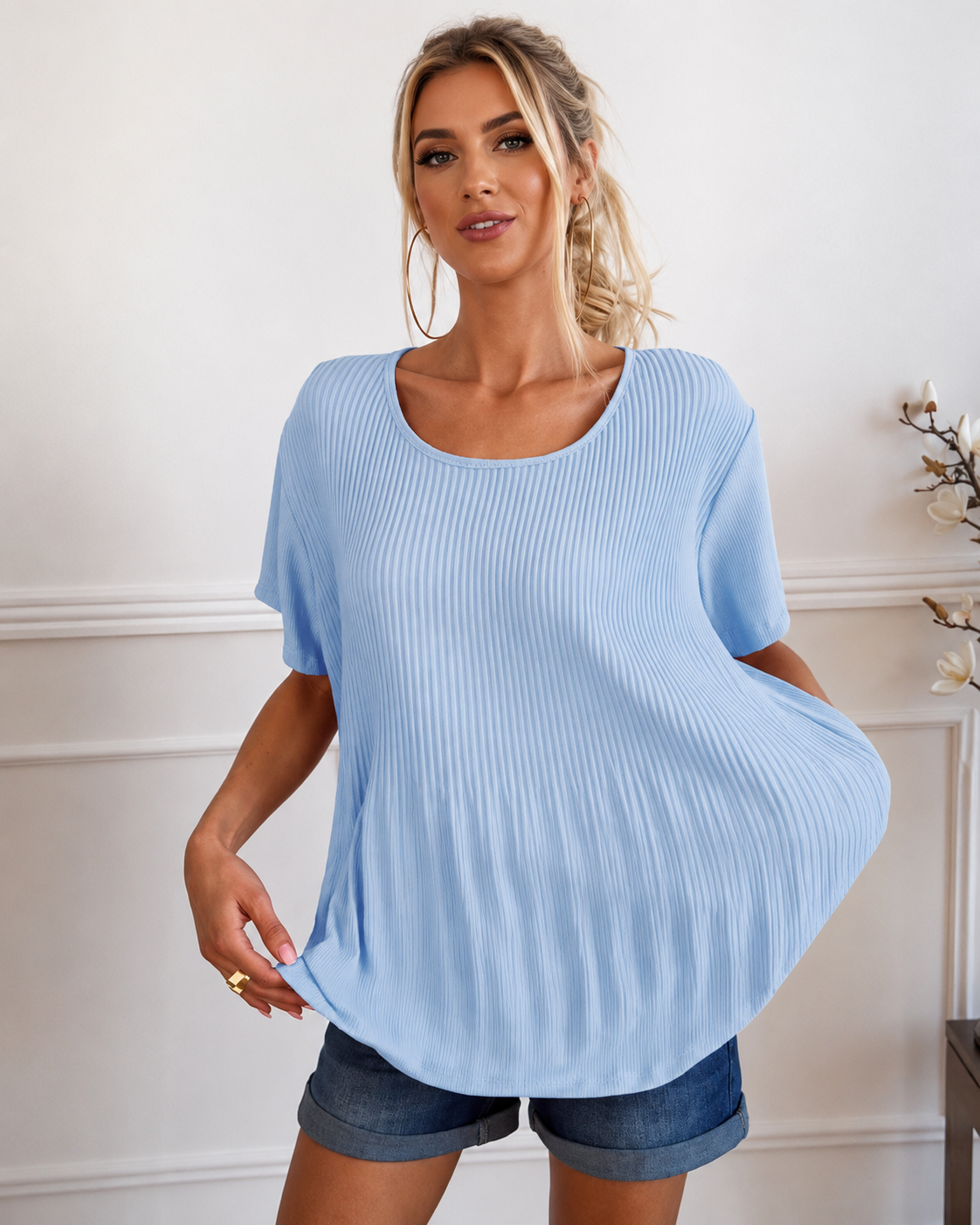 Rainelda - Elegante Bluse mit Falten