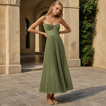Lorelei - Stilvolles Rückenfreies Ärmelloses Kleid
