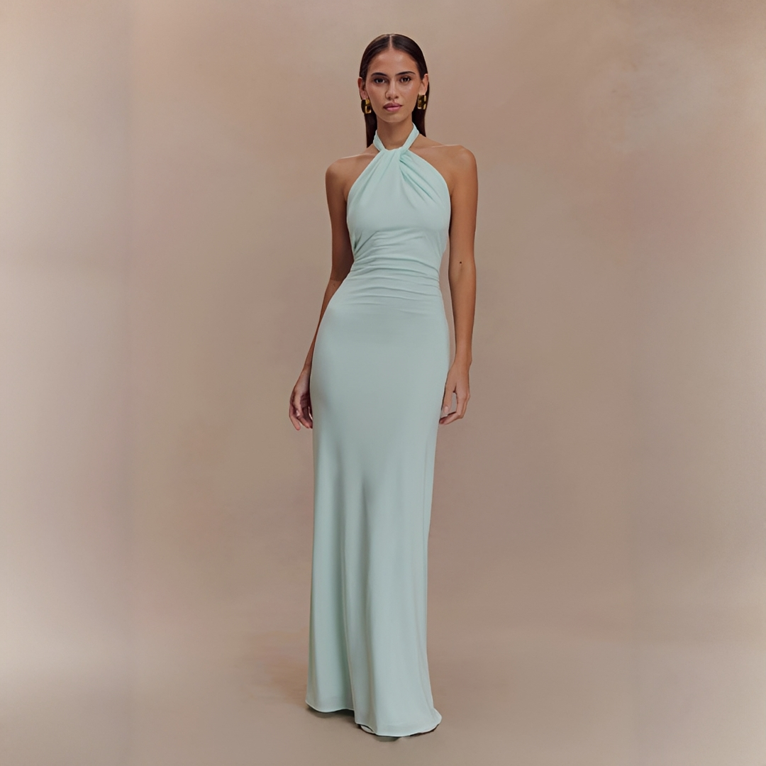Mabel - Stilvolles rückenfreies Maxikleid