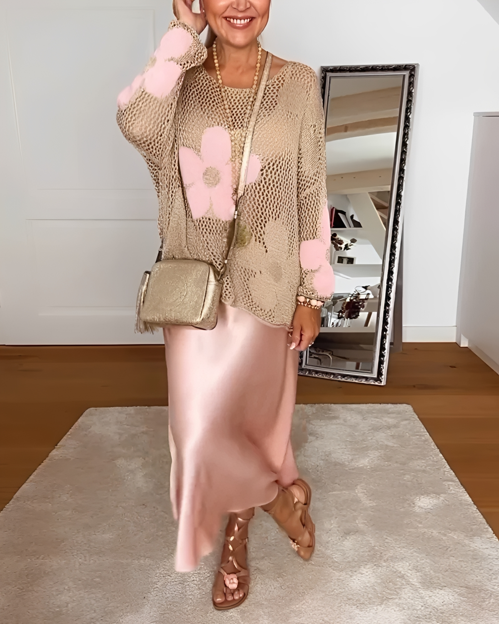 Alwena - Legere Blumenhohlbluse