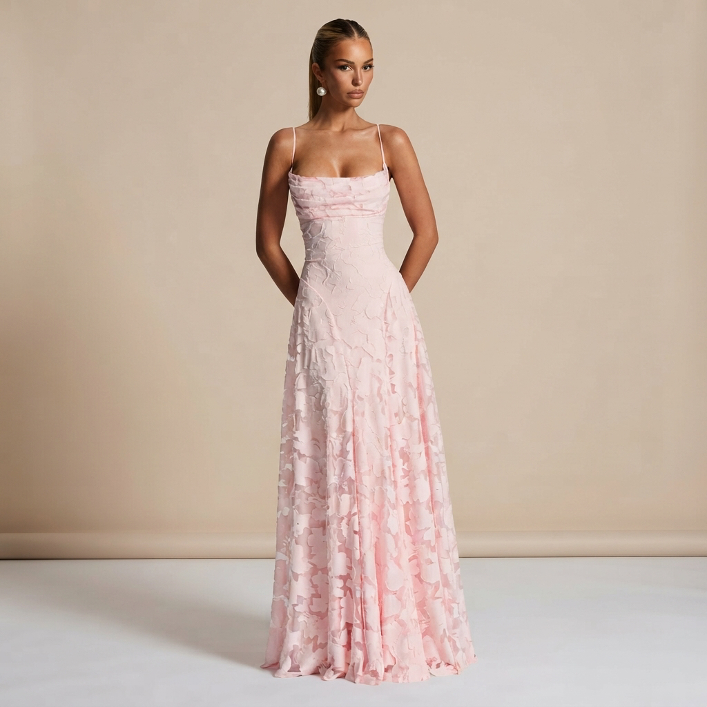 Helena - Stilvolles Maxikleid mit offenem Rücken