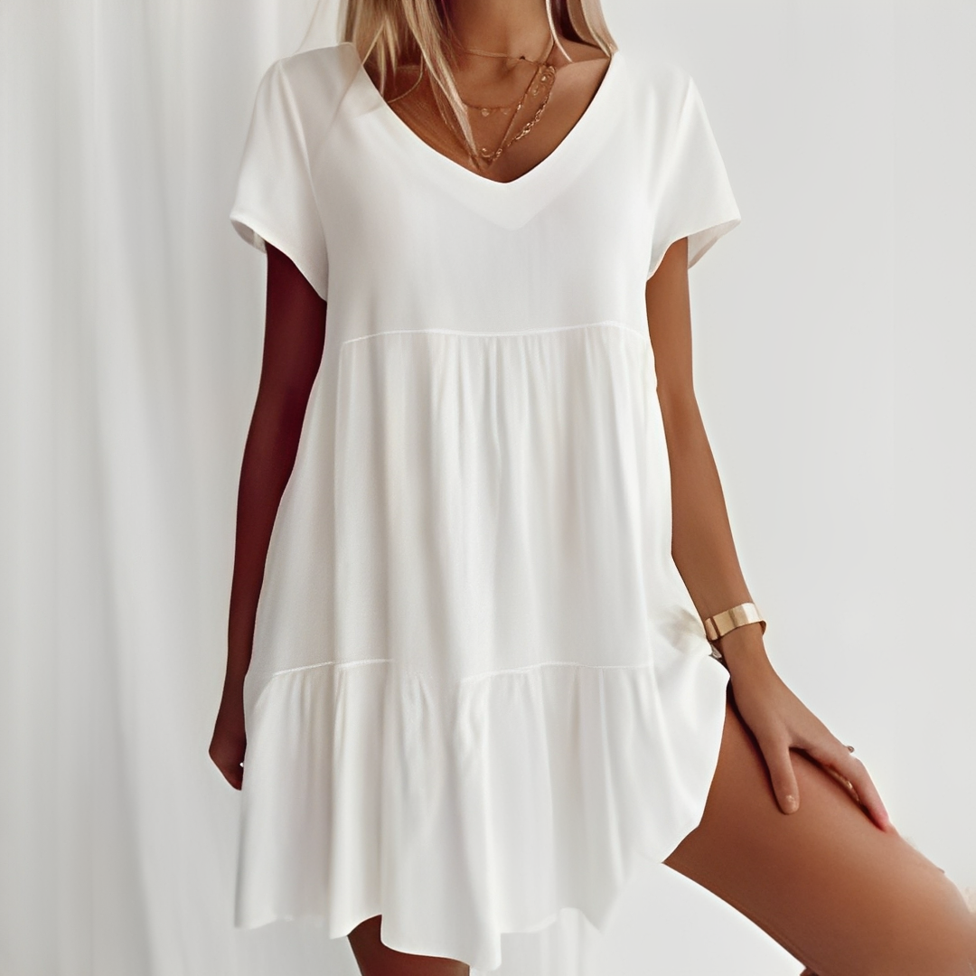 Judith - Lässiges, Weit geschnittenes Kurzkleid