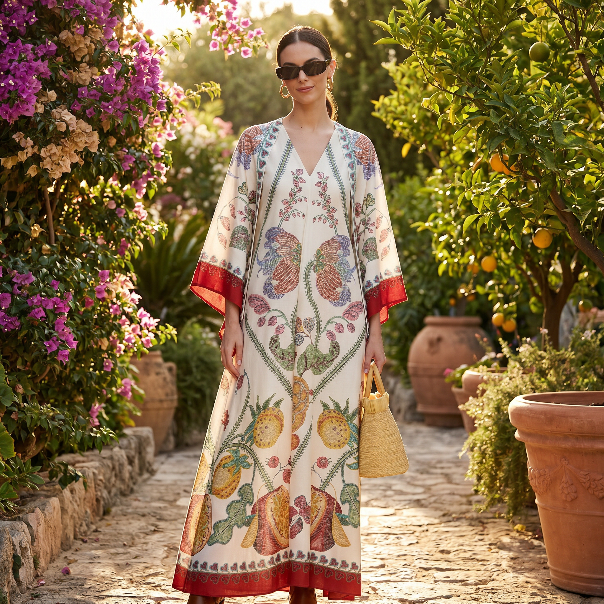 Kymbrea - Stilvolles Weitgeschnittenes Maxi-Kleid