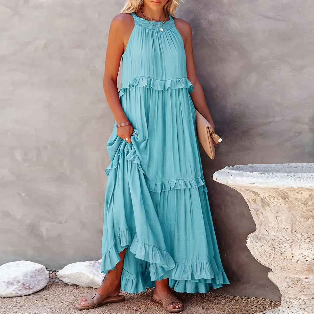 Vessa - Elegantes Maxikleid mit Stufen