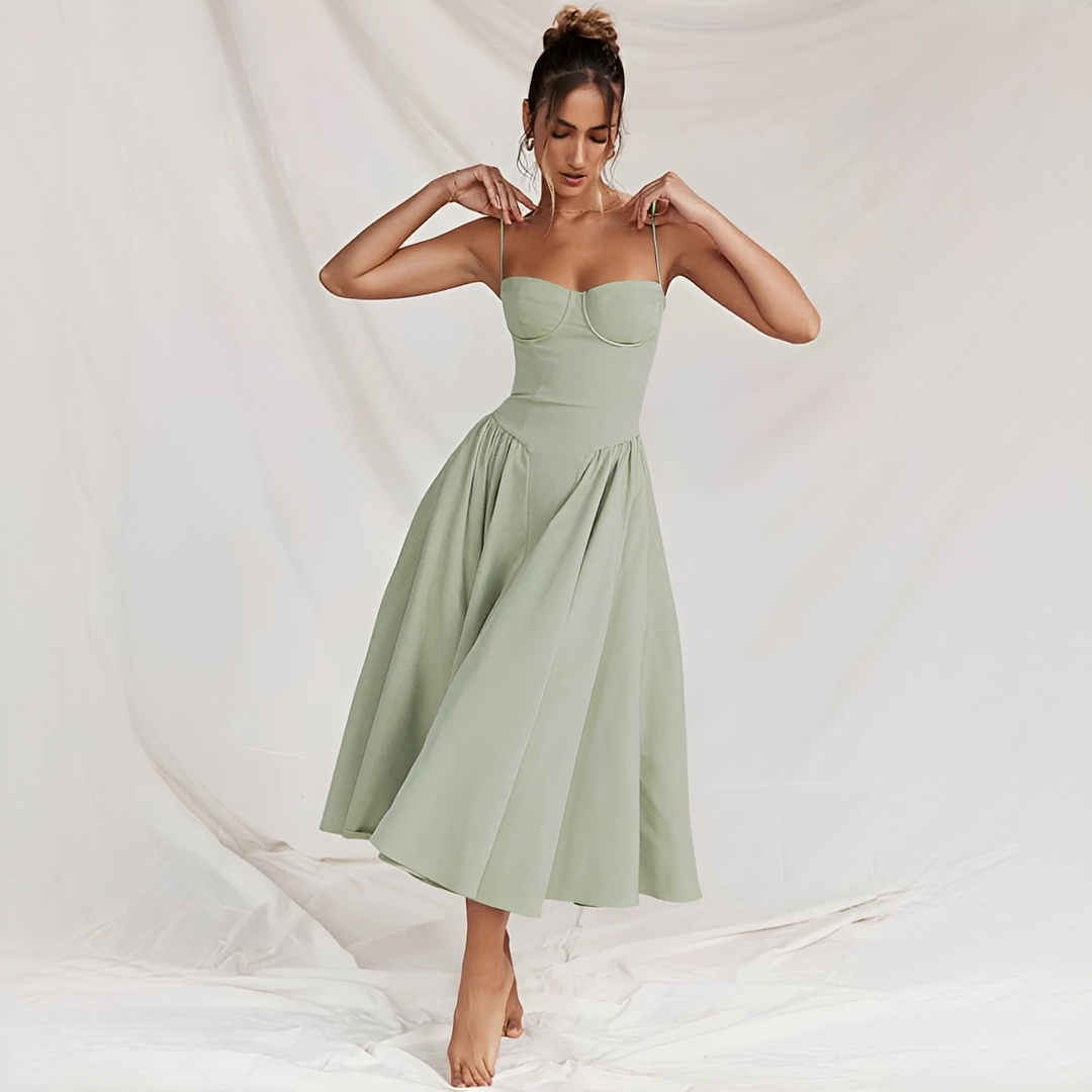 Michaela - Anmutiges und stilvolles Midi-Kleid