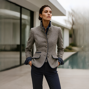 Valerie - Elegante Jacke mit hohem Kragen
