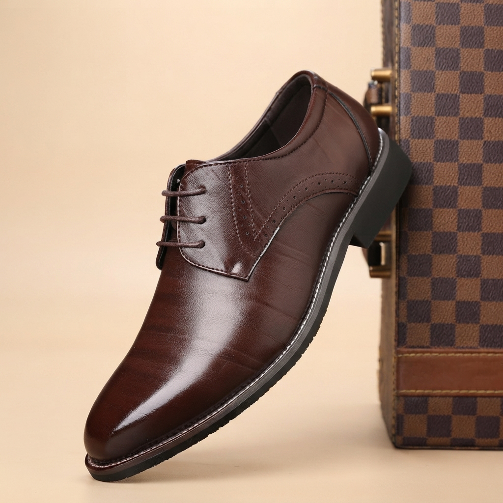 Tristan - Bequeme, formelle Schnürschuhe