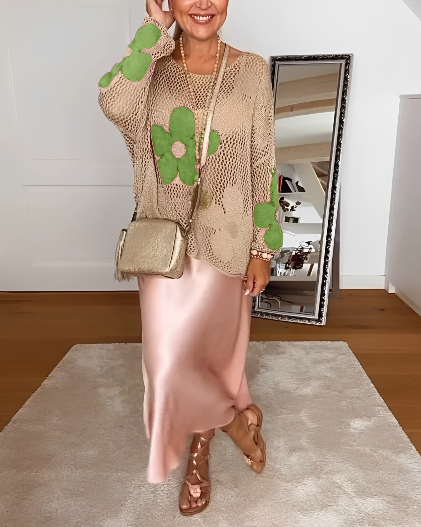 Alwena - Legere Blumenhohlbluse