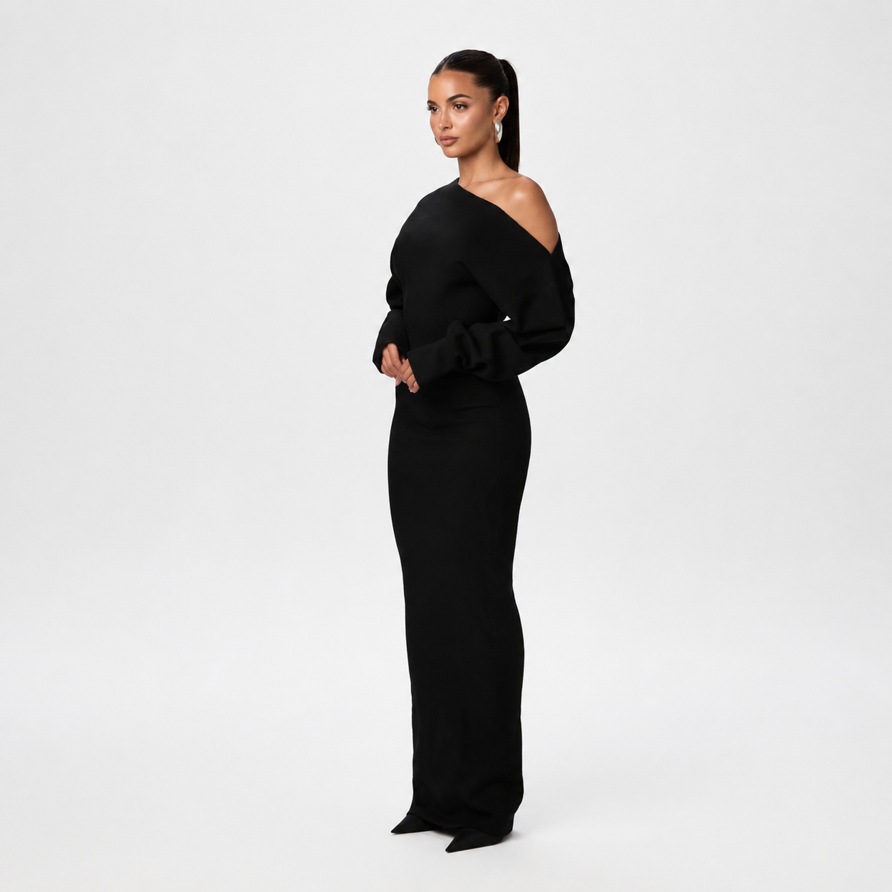 Tahlia - Schickes Maxikleid mit asymmetrischem Träger