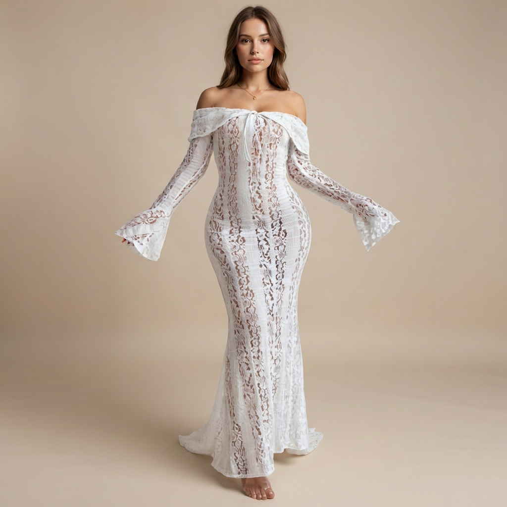 Juliana - Elegantes Maxikleid mit Bindeelement