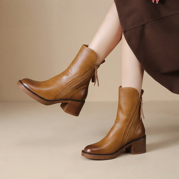 Jadonna - Elegante Stiefeletten mit Absatz und Zipper