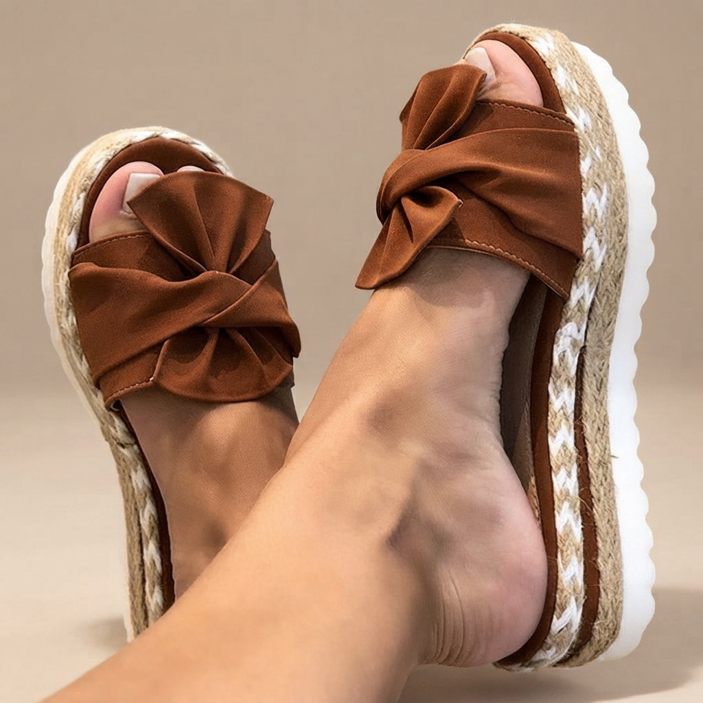 Claudia - Elegante Schleifensandalen