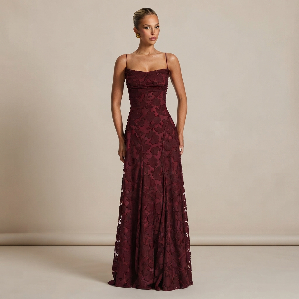 Helena - Stilvolles Maxikleid mit offenem Rücken
