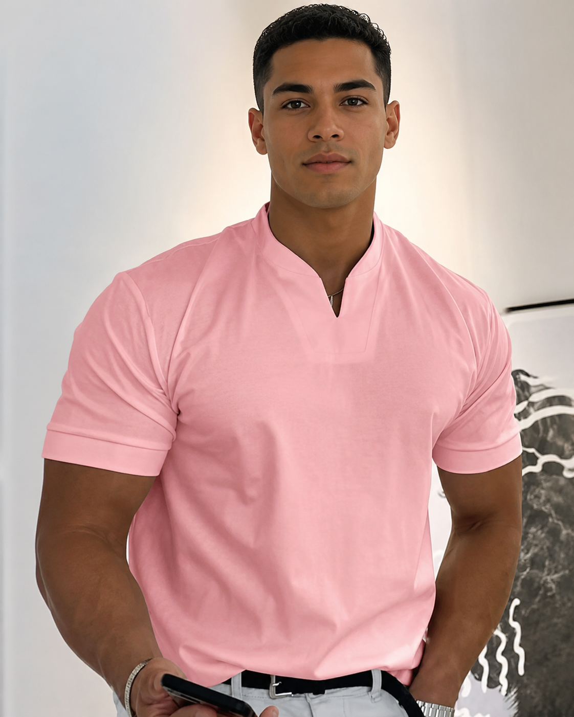 Cédric - Lässiges V-Neck-Shirt