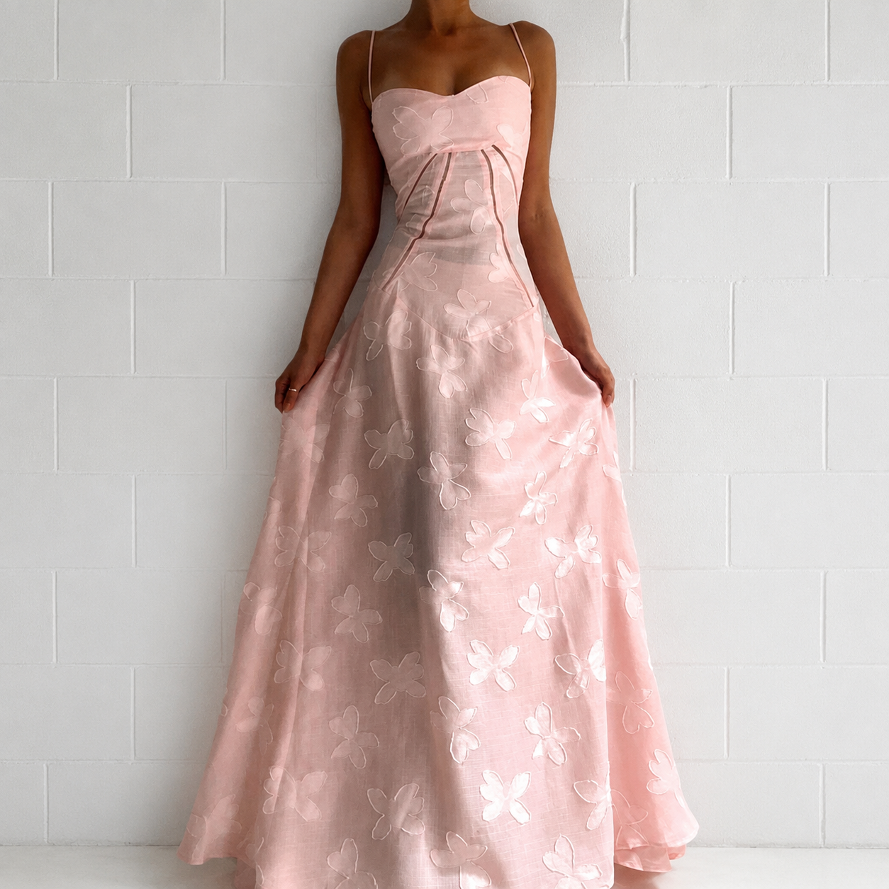 Sandra - Elegantes Enges Maxikleid