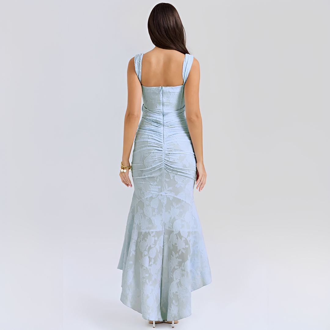 Cynthia - Elegantes Midikleid zum Wickeln mit Bindegürtel