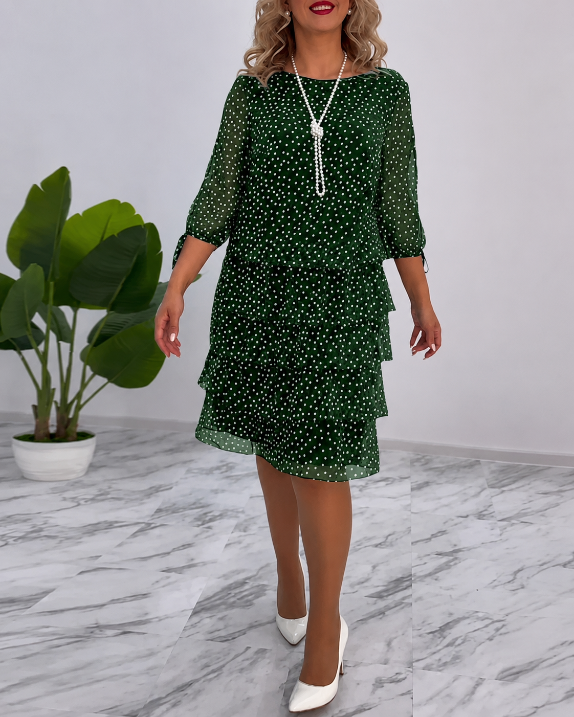 Bezia - Elegantes Schichten-Midi-Kleid
