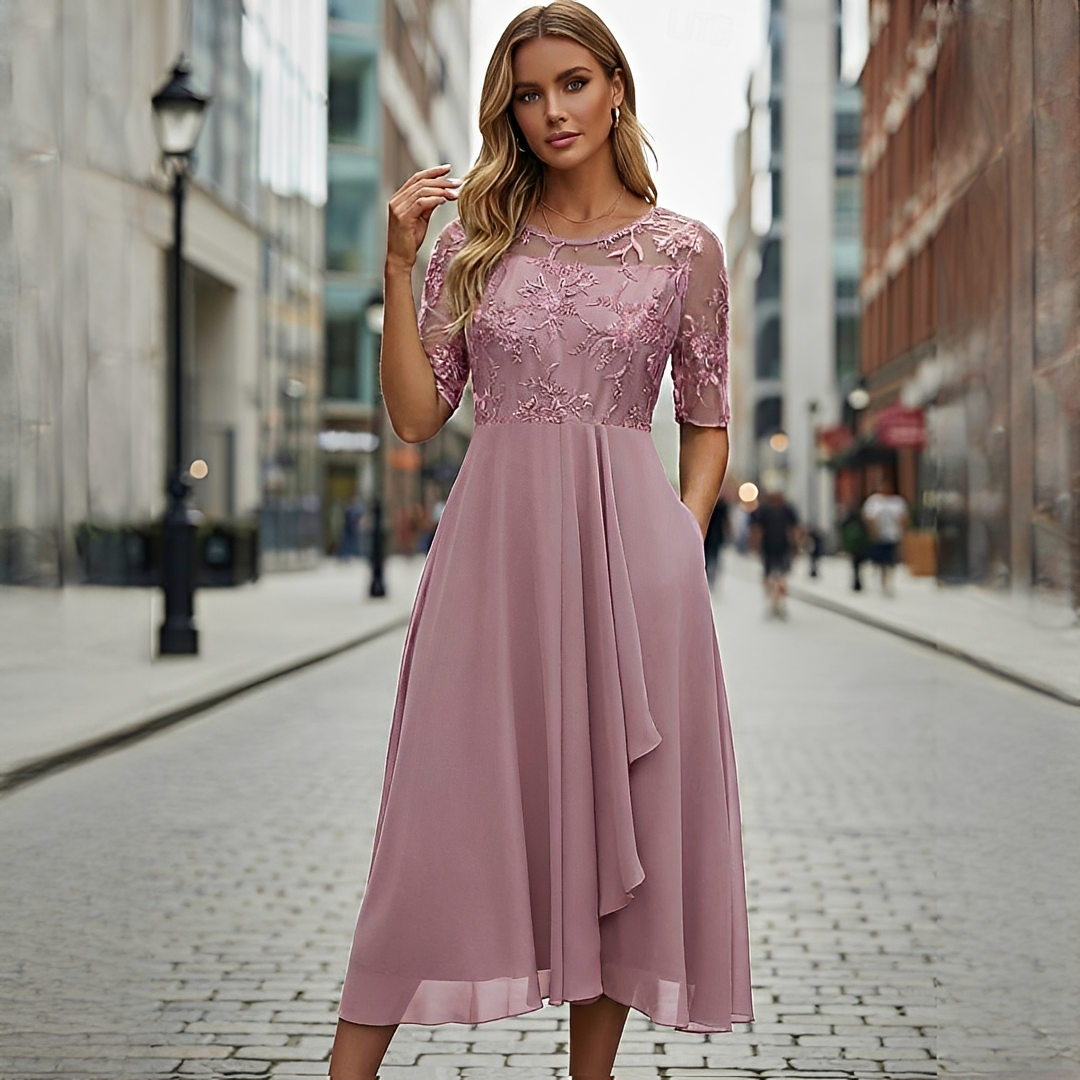 Victoria - Schickes Sommerkleid mit Spitze