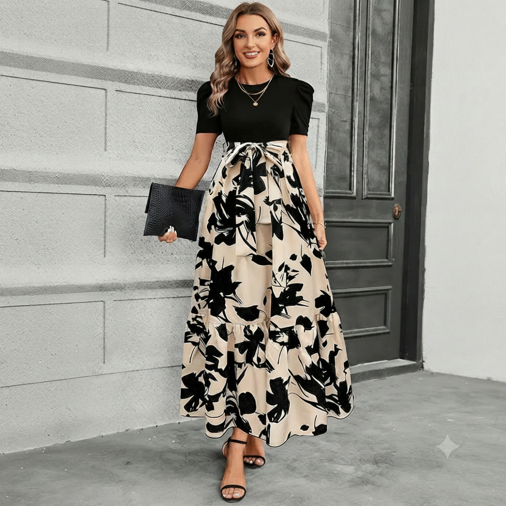 Astrid - Stilvolles Blumenkleid