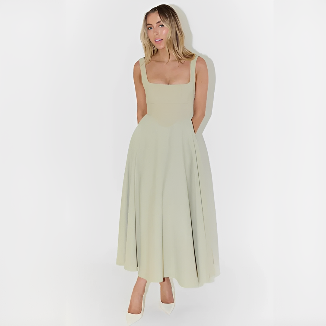 Yarabelle - Schickes Midi-Kleid mit Trägern
