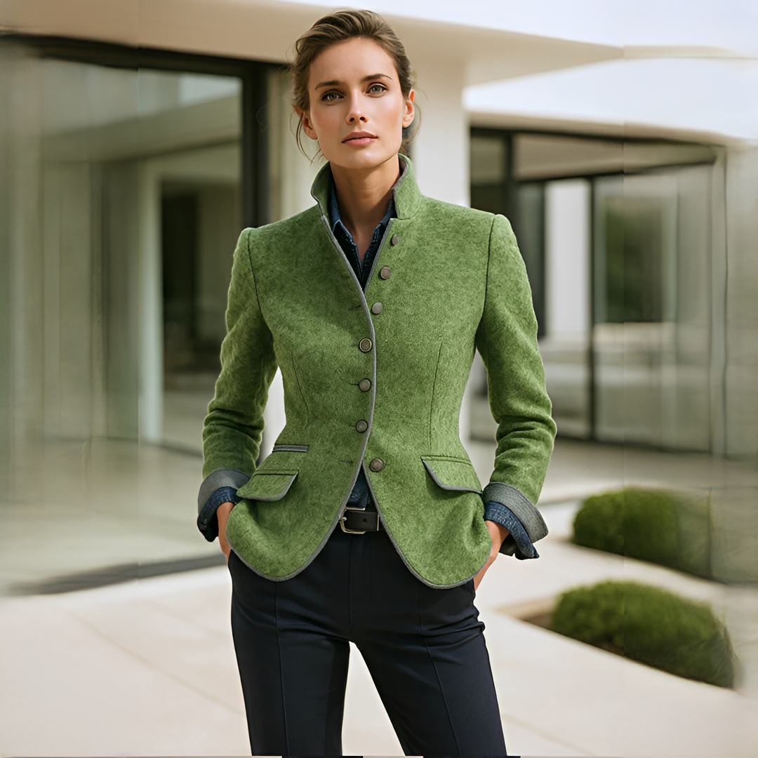Valerie - Elegante Jacke mit hohem Kragen