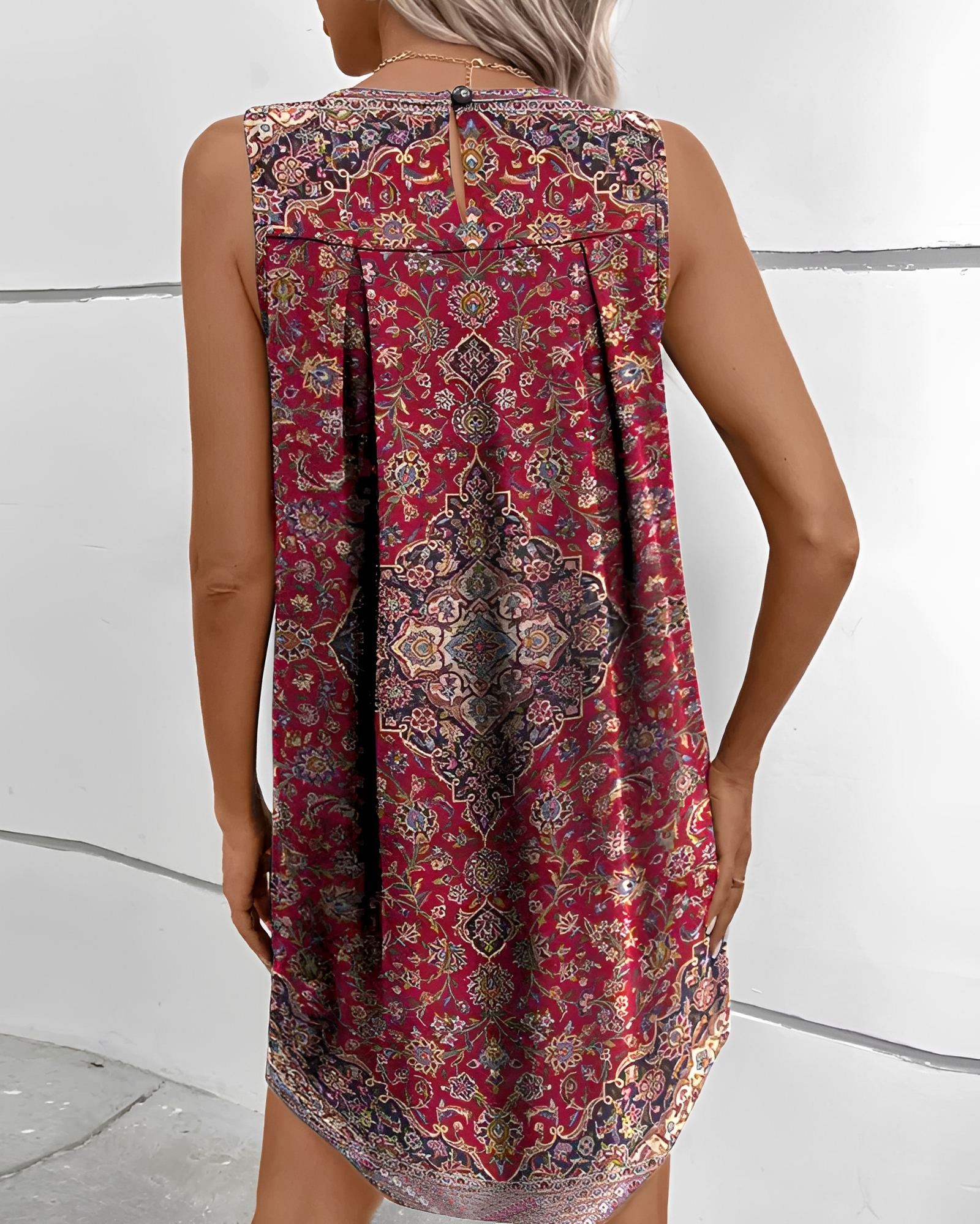 Caryl - Elegantes Boho-Mini Kleid
