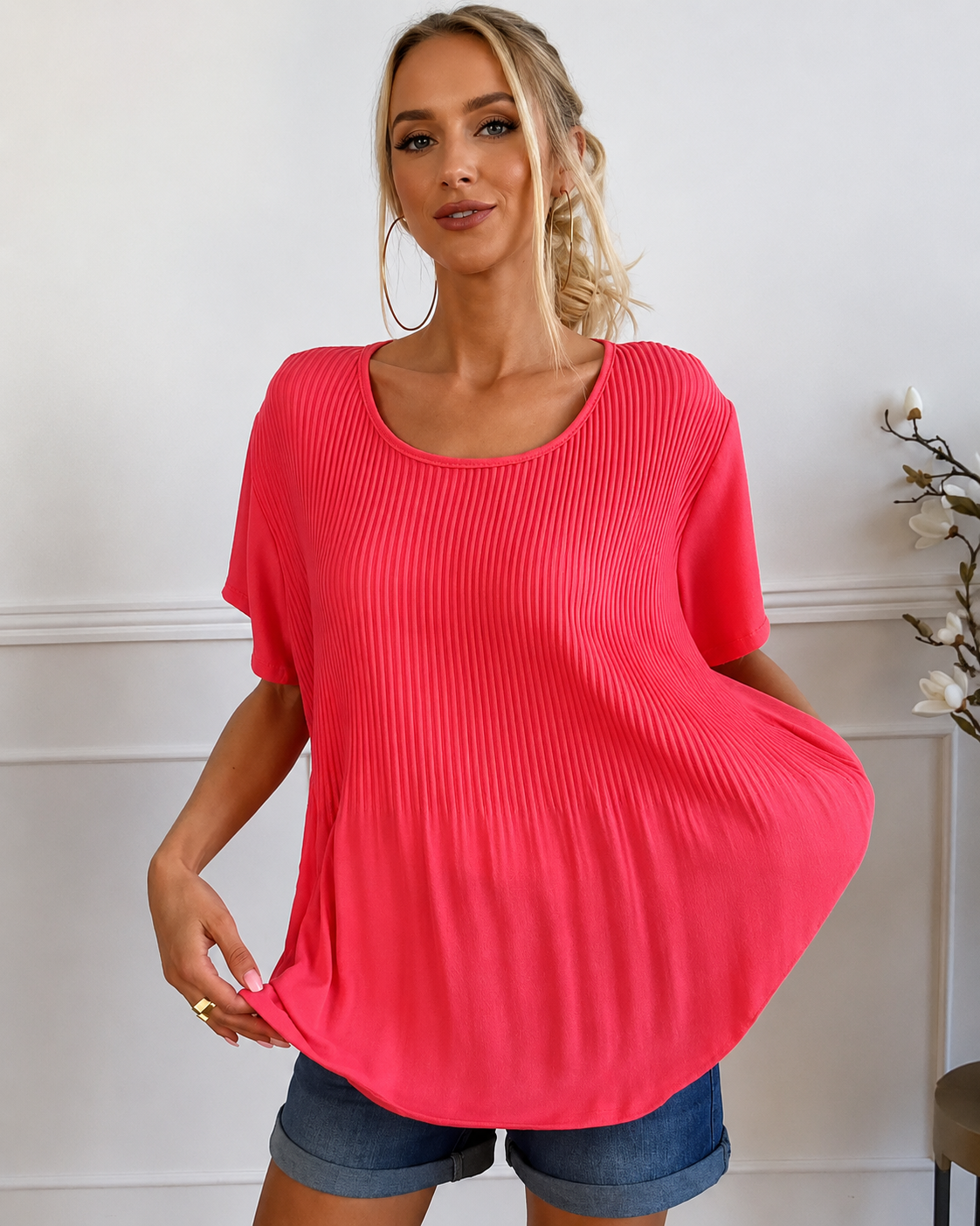 Rainelda - Elegante Bluse mit Falten