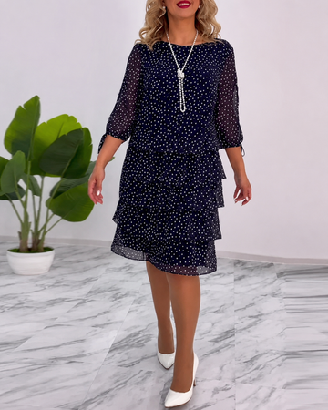 Bezia - Elegantes Schichten-Midi-Kleid