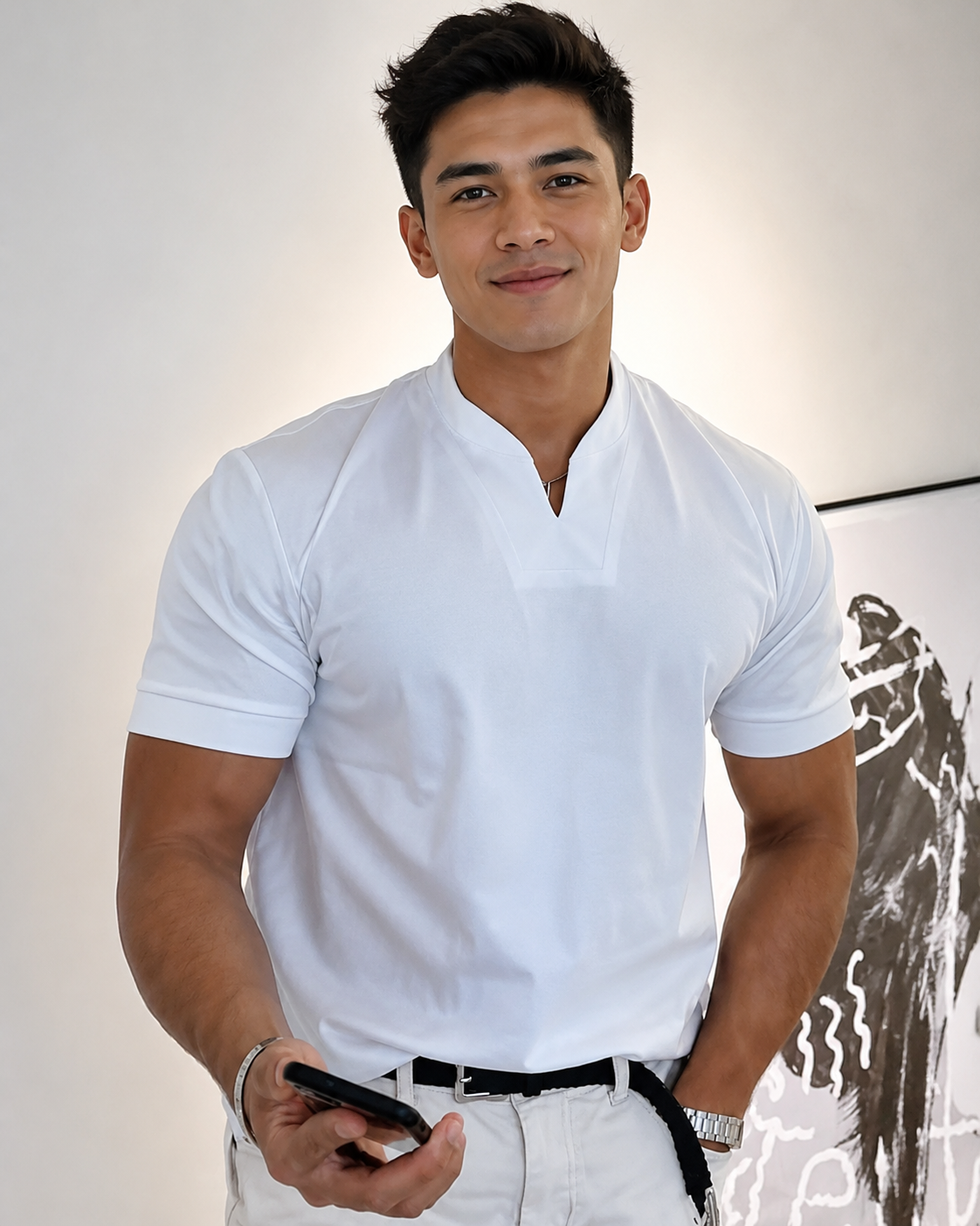 Cédric - Lässiges V-Neck-Shirt