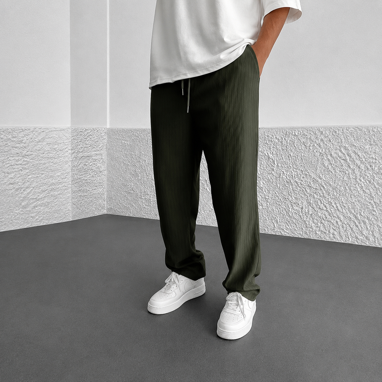 Zeke - Locker geschnittene Hose mit Kordelzug