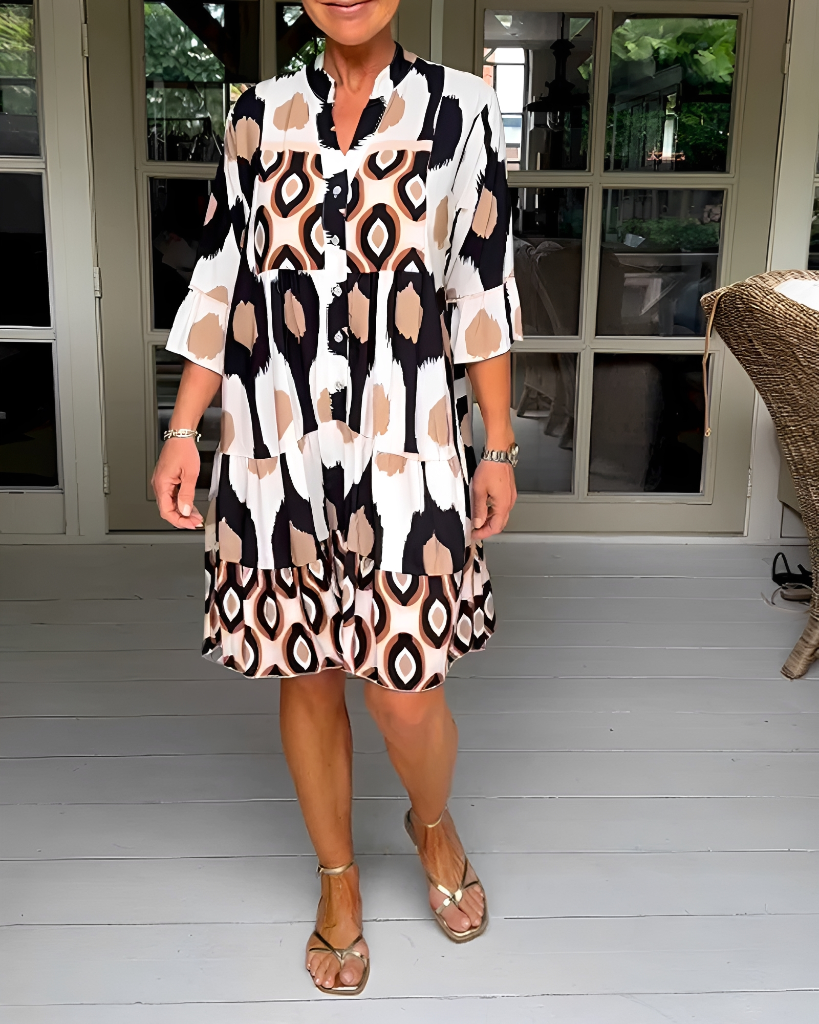 Faiza - Elegantes Lässiges Minikleid
