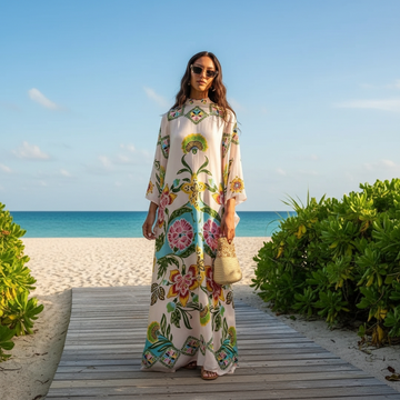 Kymbrea - Stilvolles Weitgeschnittenes Maxi-Kleid