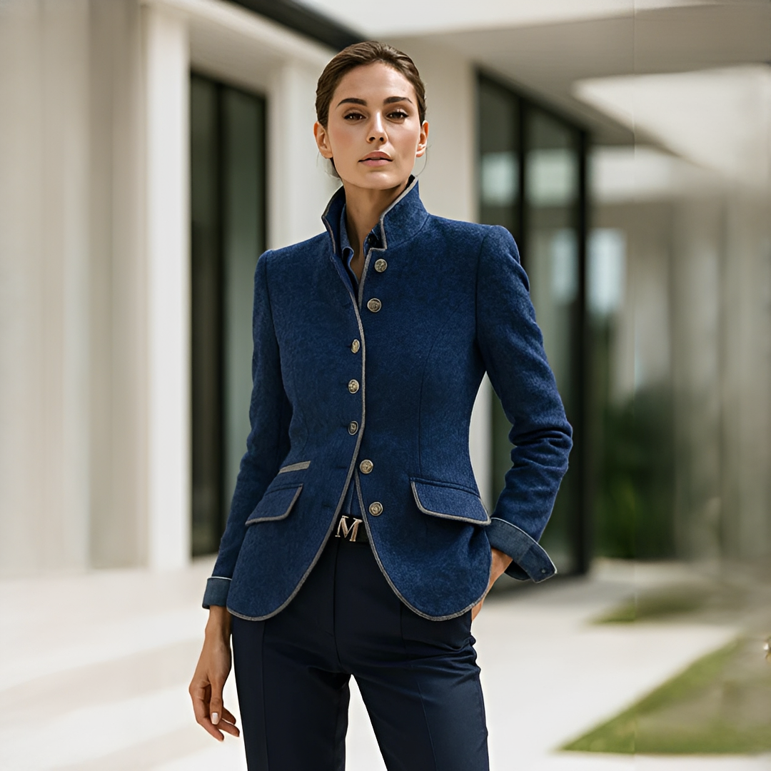Valerie - Elegante Jacke mit hohem Kragen