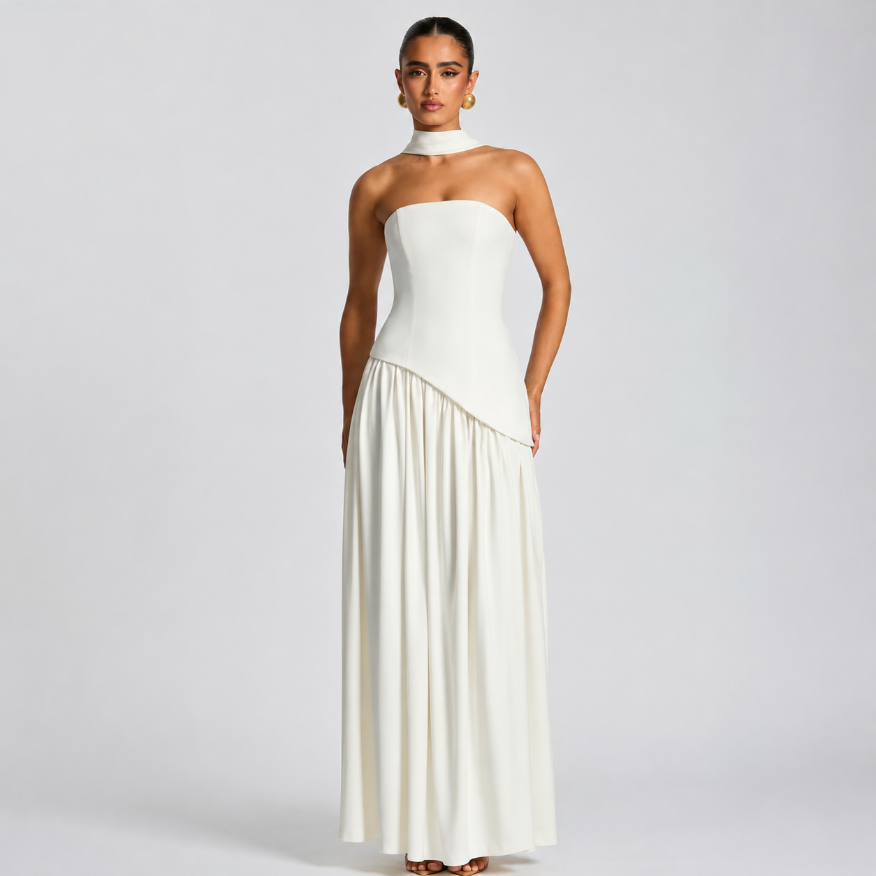 Fatimea - Stilvolles Maxikleid mit Tubetop