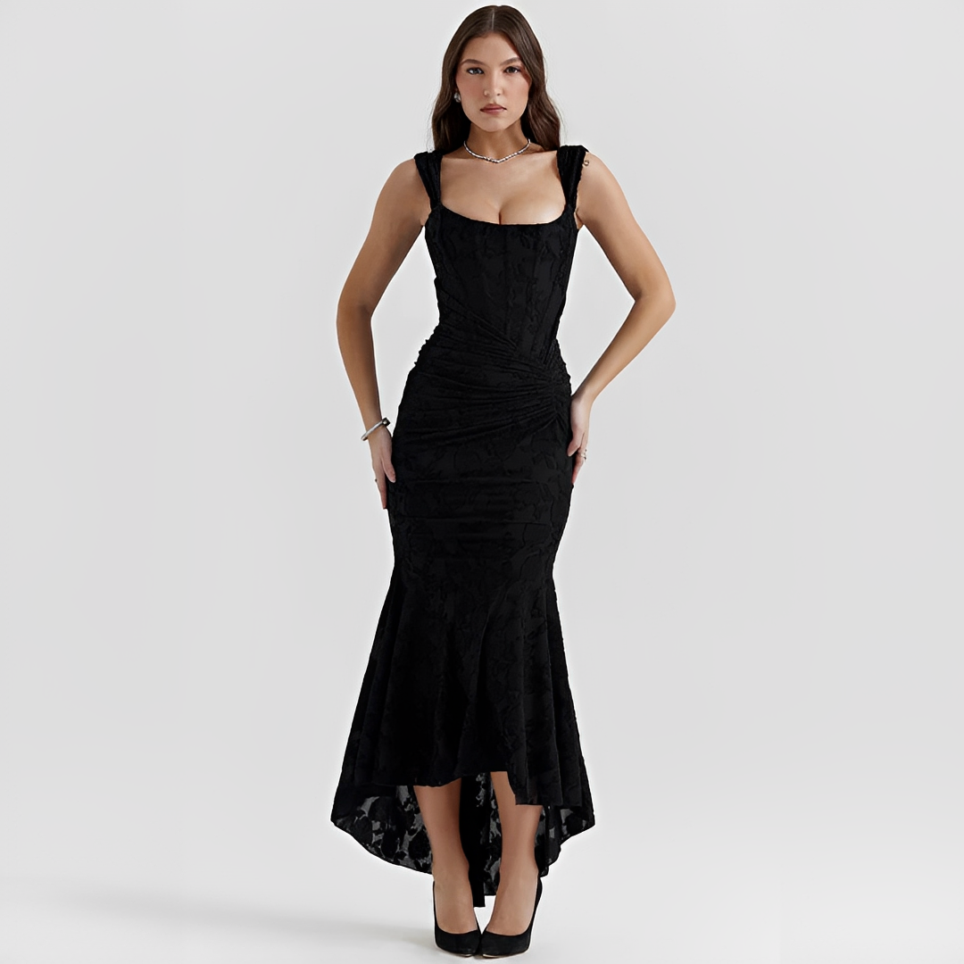Cynthia - Elegantes Midikleid zum Wickeln mit Bindegürtel