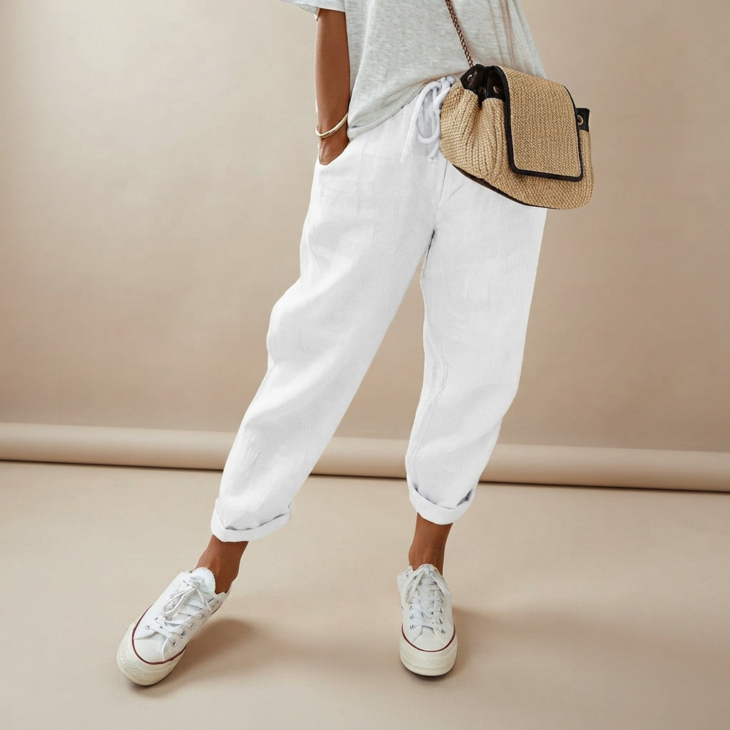 Elwyn - Atmungsaktive und Flexible Hose mit tief sitzendem Bund