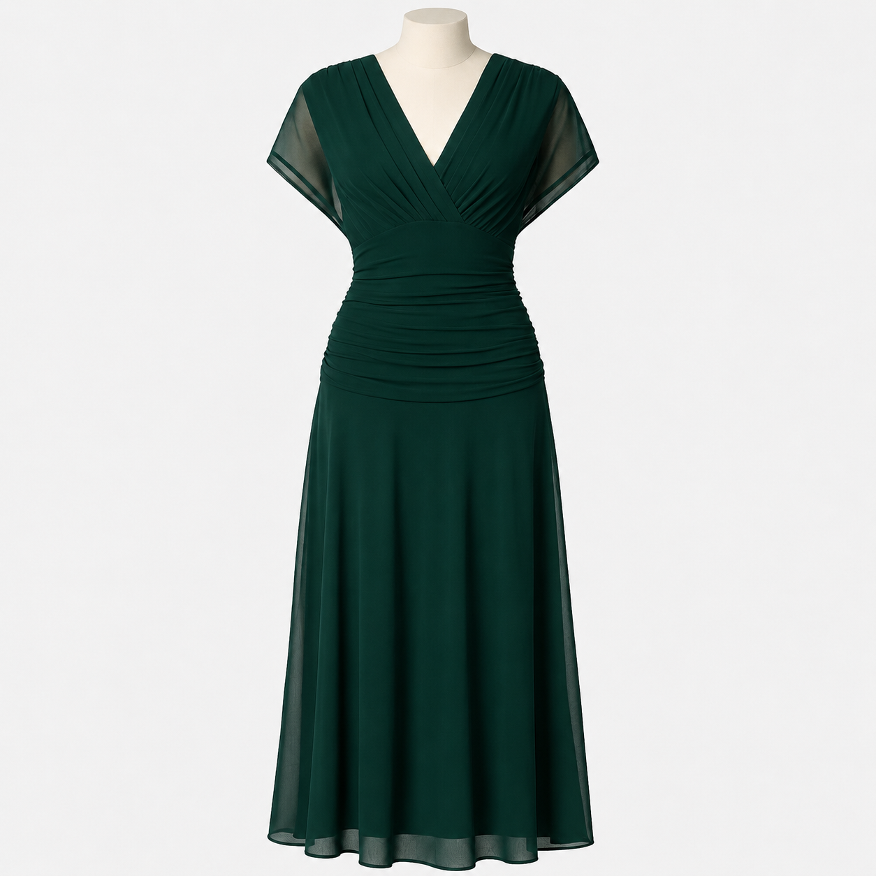 Devanta - Modisches V-Ausschnitt Kleid